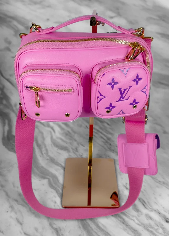 Clearance-Priced Bags Louis Vuitton Calfskin Embossed Monogram Vuittamins Utility Crossbody