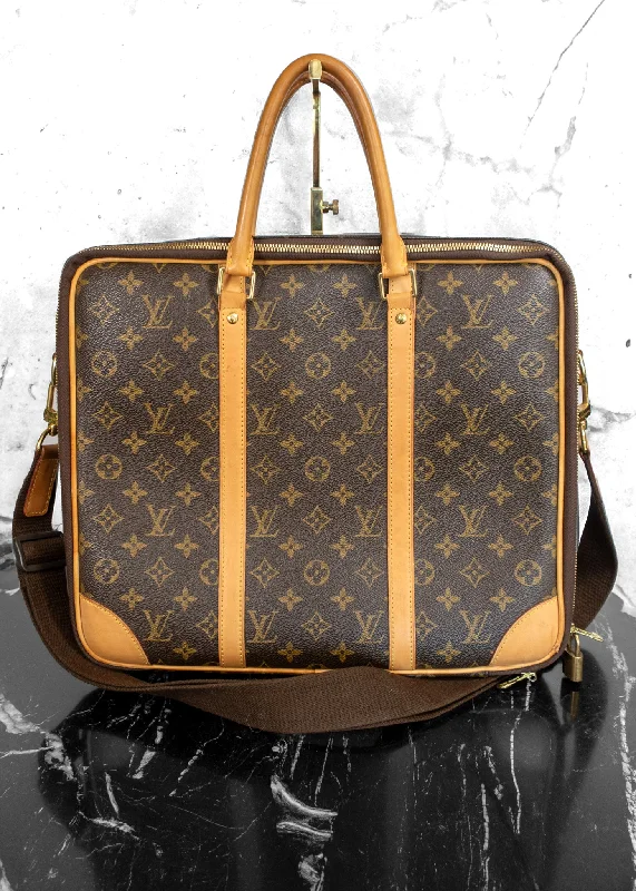 Lightweight Bags For Senior Travelers Louis Vuitton Monogram Canvas Cupertino Briefcase