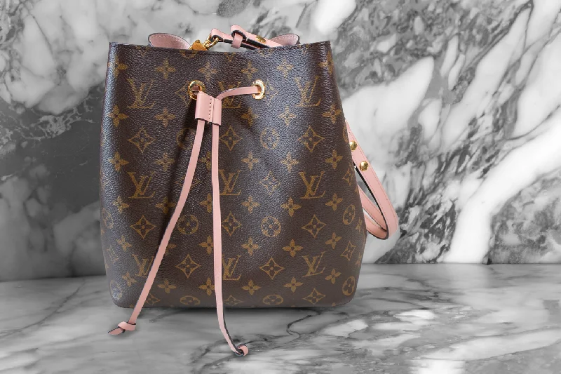 Eco-Friendly Bags With Promotions Louis Vuitton Rose Poudre Monogram Canvas Neonoe Bag