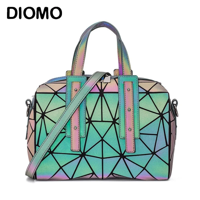 Urban Style Luminous Geometric Handbags