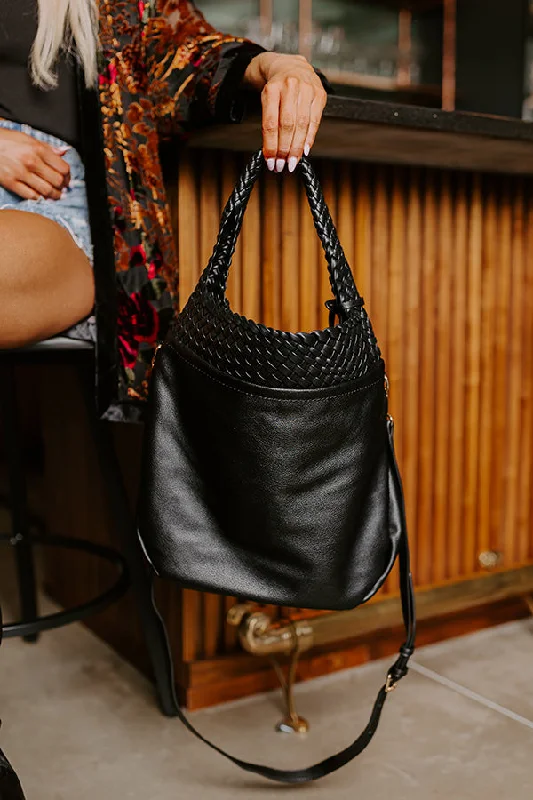 Urban Style Luxe Lifestyle Faux Leather Tote In Black