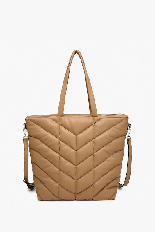 Eco-Friendly Bags For Sustainable Fashion Lovers Brinley Quilted Chevron Tote