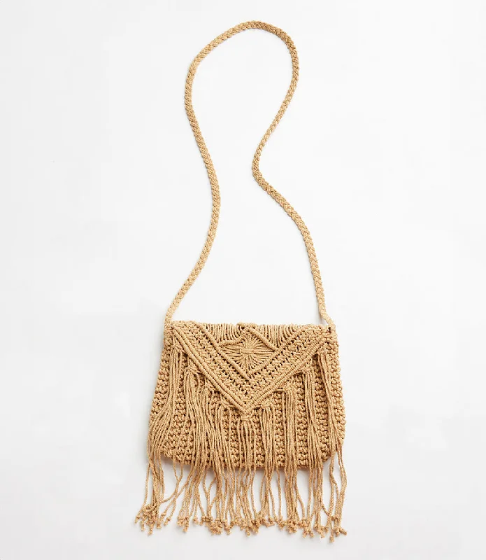 Seasonal Clearance Bags For Summer Macrame Crossbody Bag