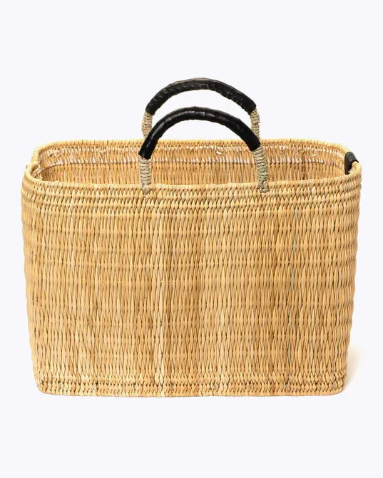 Designer Bags For Luxury Collectors MER SEA - LARGE MEDINA MARKET BASKET IN BLACK