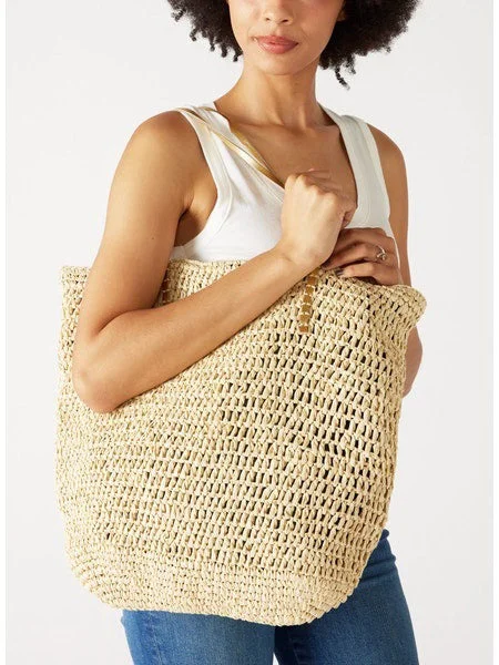 Everyday Bags For Work, School, Or Errands MERSEA - SUNCHASER STRAW TOTE