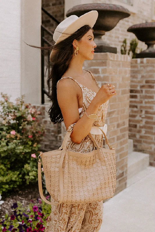 Vibrant Bags With Discounts Next One Up Faux Leather Tote In Iced Mocha