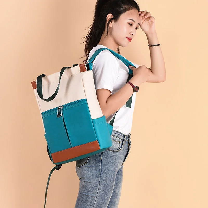 Urban Bags For City Life And Streetwear Fashion Oxford Waterproof Women Backpack Laptop Large Capacity Shoulder Bags Female Backpack Brand Satchel Travel Bag