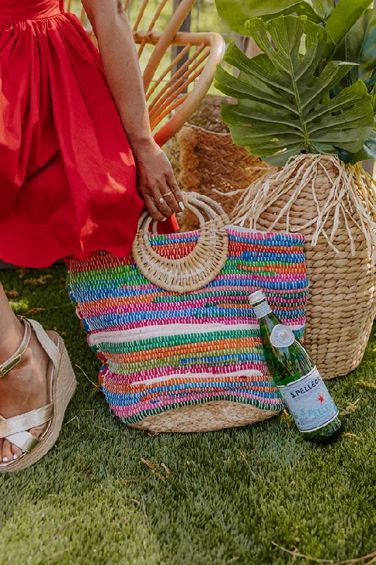Glamorous Bags For Evening Events And Parties Parks, Picnics, And Prosecco Tote In Blue