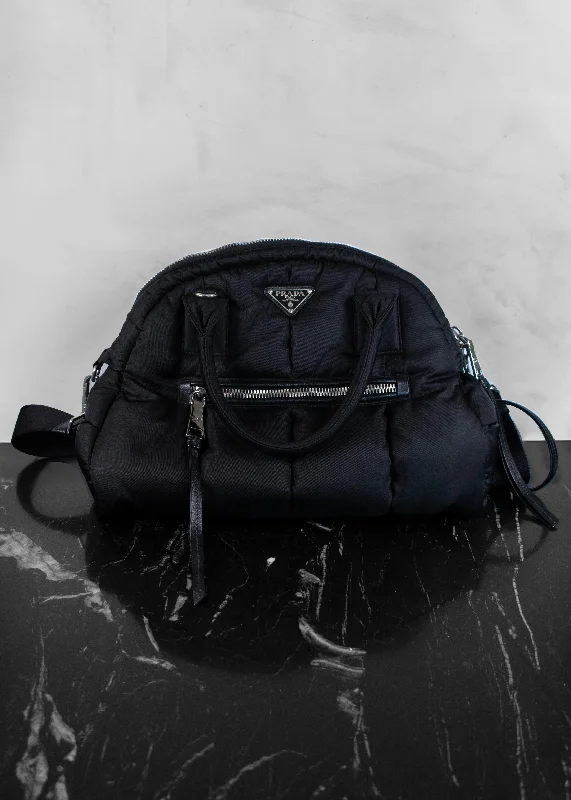 Festival Bags For Concerts And Events Prada Black Tessuto Bomber Bag