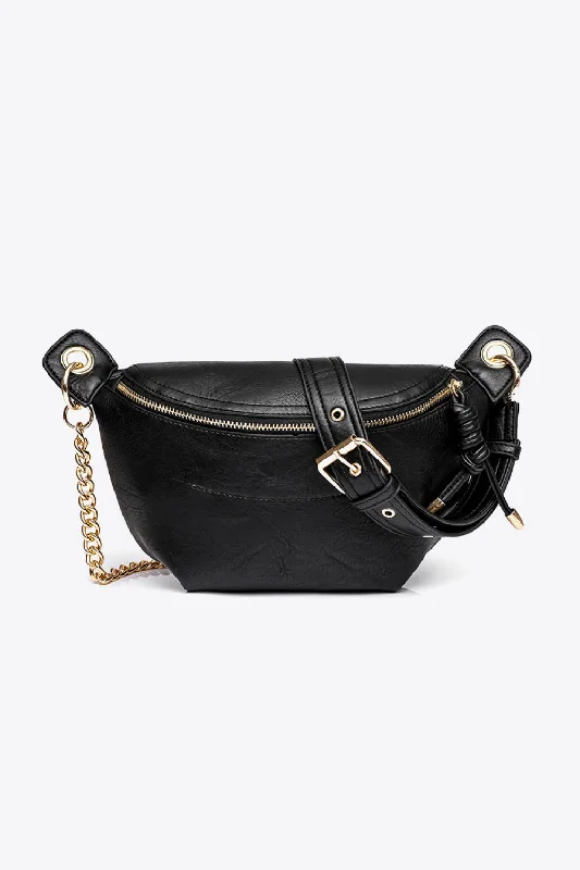 Flash Sale On Premium Bags PU Leather Chain Strap Crossbody Bag