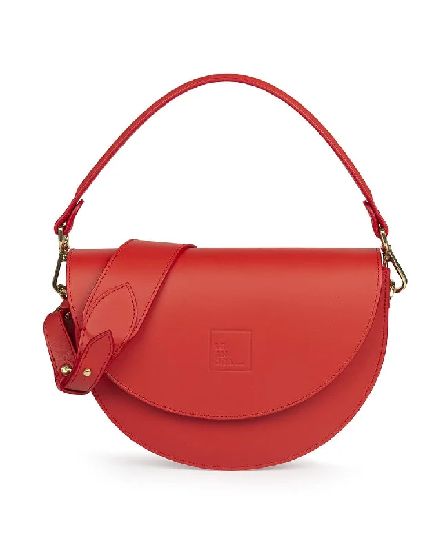 Modern And Limited-Time Offer Bags Leather Saddle bag - Red