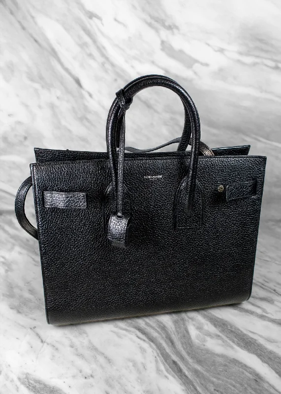 Discounted Designer Bags For Clearance Events Saint Laurent Leather Sac De Jour Large Top Handle Bag