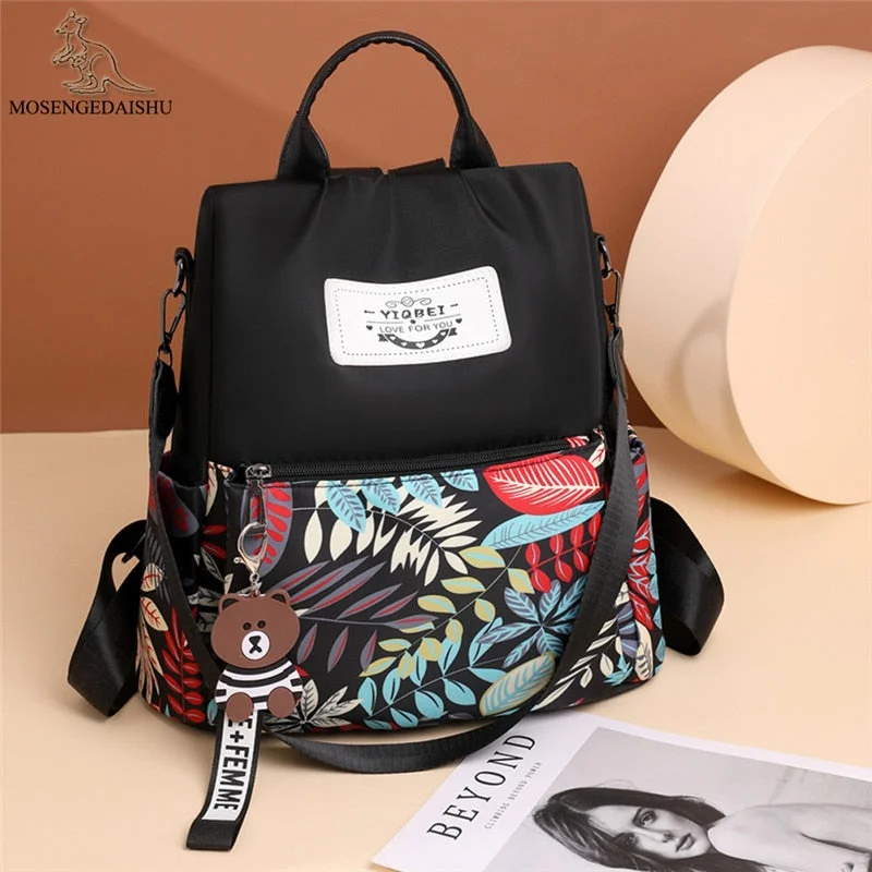 Elegant Bags For Formal Events And Luxury Occasions Solid Color Design 2023 New Women's Backpack Luxury Designer High Quality Leather Ladies Anti Theft Backpack Student Bag Bolsos
