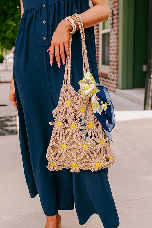 Bags For Personalized Gifts Sunflower Fields Woven Tote