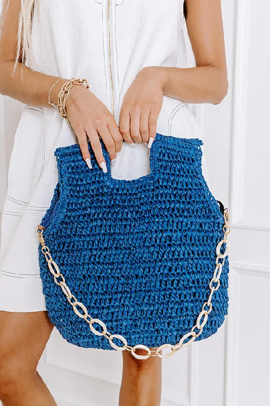 Tote Bag For Office Use Sunny Day Stroll Woven Tote in Riverside