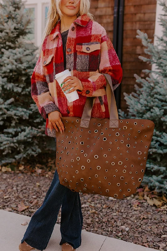 Flash Sale On Premium Bags The Bristol Faux Leather Tote In Brown