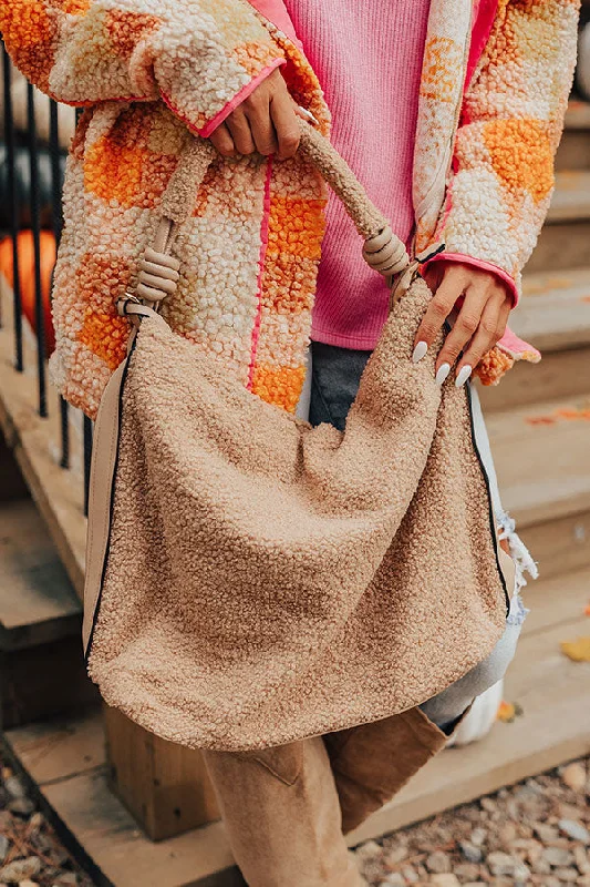 Modern And Limited-Time Offer Bags The Raleigh Sherpa Tote In Iced Latte
