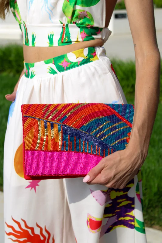 Inspired Bags For Affordable Luxury Tropical Palm Beaded Bag