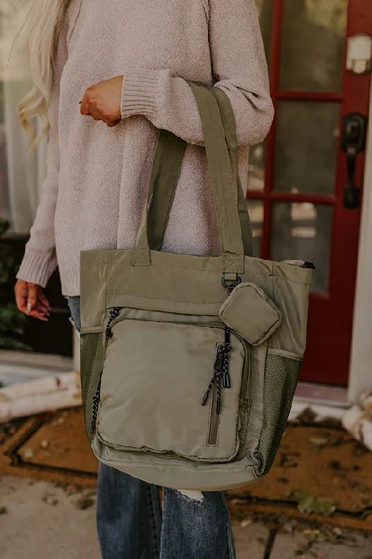 Retro Lovers Tomorrow Is A New Day Tote In Sage