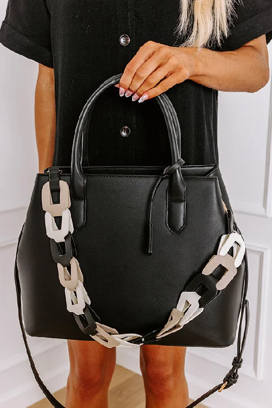 Affordable Handbags Uptown Cafe Faux Leather Tote in Black