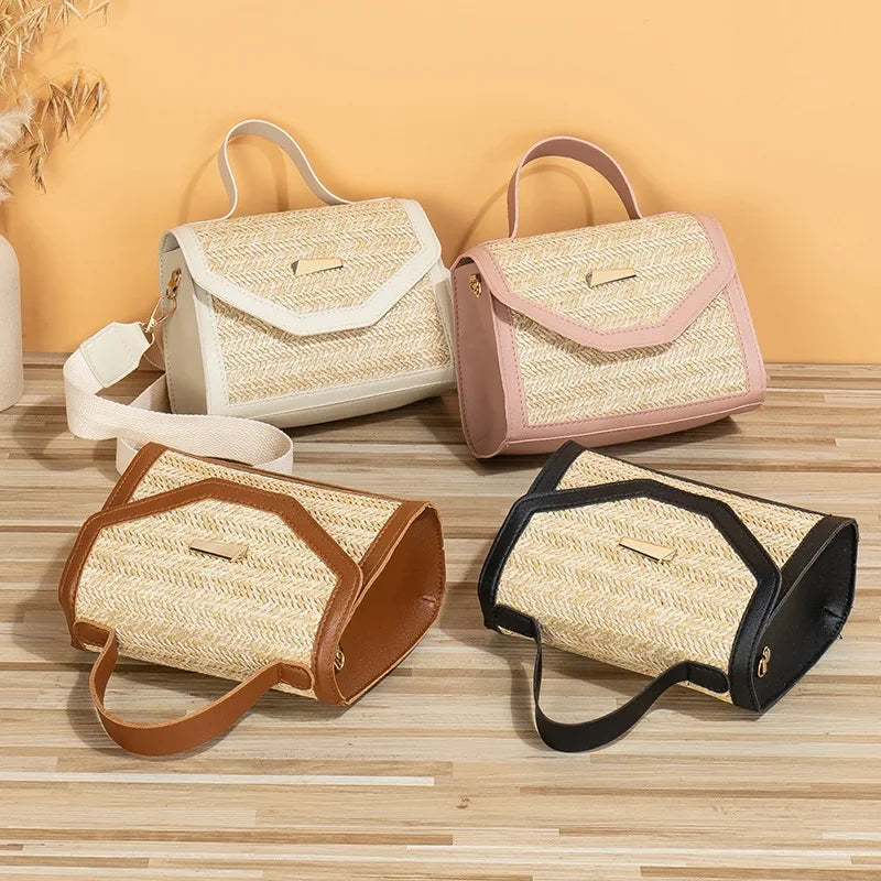 Elegant And On-Sale Evening Bags Wholesale new straw handbag bags trend simple cosmetic bag sequined decoration slung small bag generation by generation.