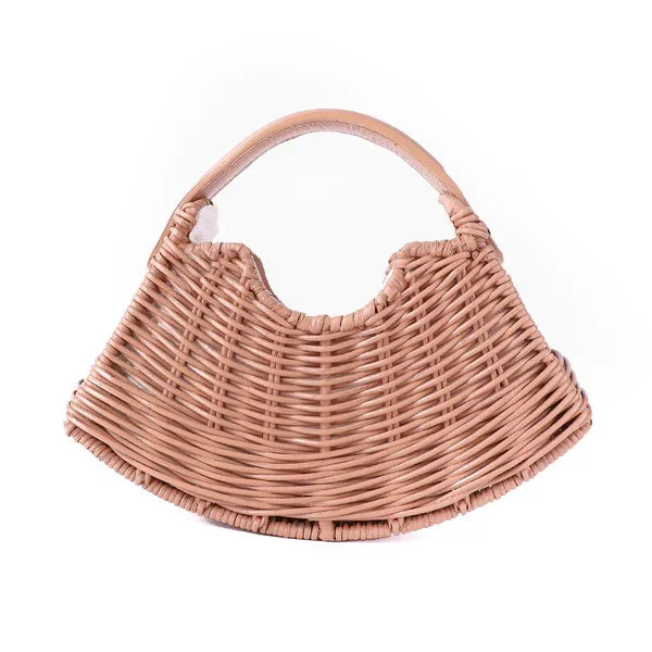 Trendy Bags For Women And Men In 2025 WICKER WINGS - MINI FAN IN CREAM