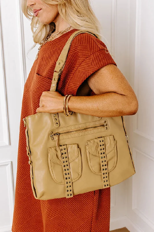 Black Friday Deals On Stylish Handbags Wisteria Avenue Faux Leather Tote In Khaki