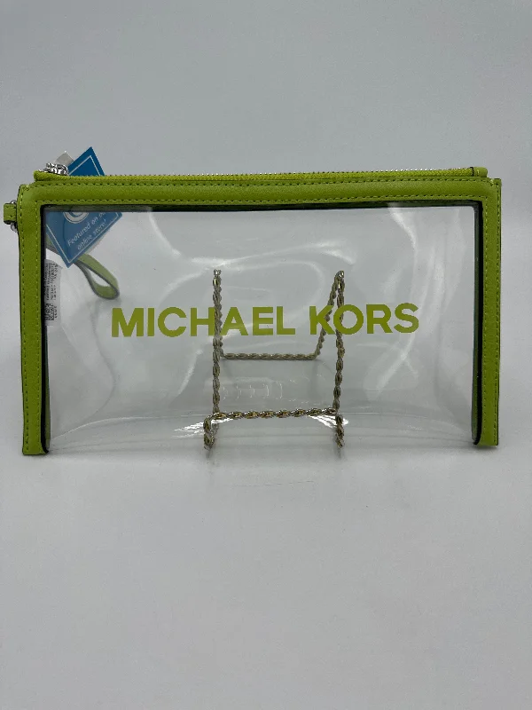 Eco-Friendly Bags With Promotions Concert Clear Wristlet Designer By Michael Kors