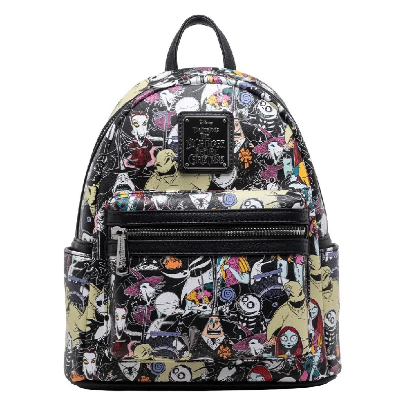 Stylish And Affordable Bags For Every Occasion Loungefly Disney The Nightmare Before Christmas Allover Print Mini Backpack - 707 Street Exclusive