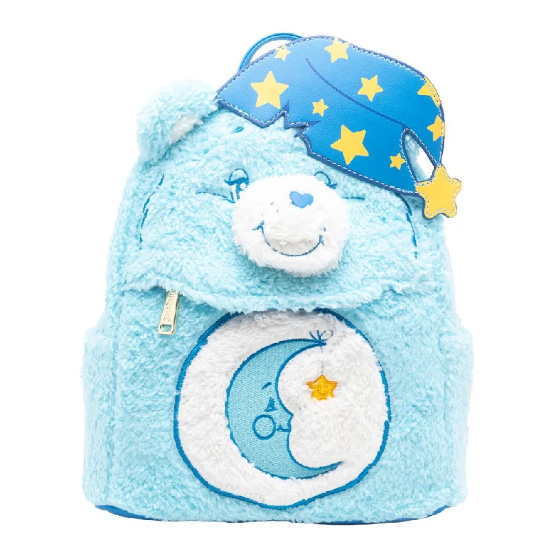 Wholesale Bags For Resellers Loungefly Care Bears Bedtime Bear Plush Cosplay Mini Backpack - 707 Street Exclusive