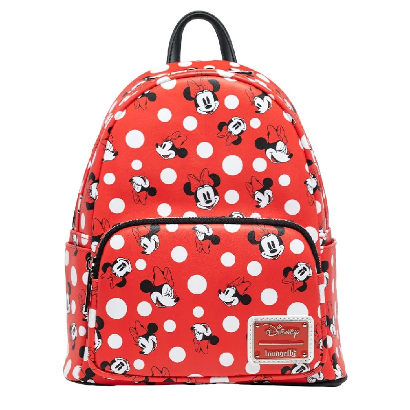 Trendy Bags Loungefly Disney Minnie Mouse Polka Dot Red Mini Backpack - 707 Street Exclusive