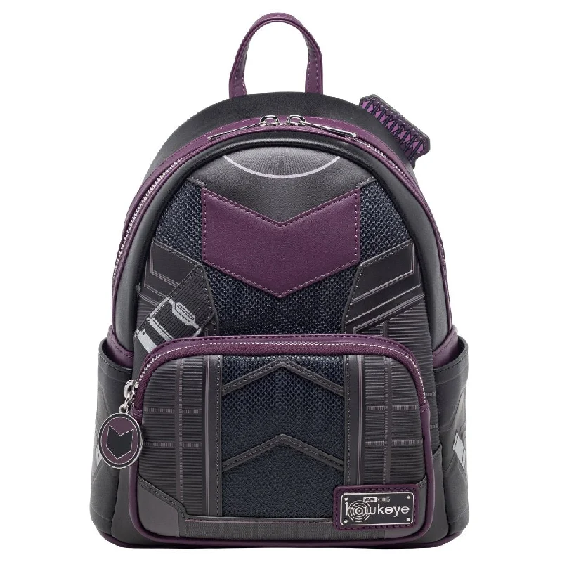 Bags With Tsa-Approved Features Loungefly Marvel Hawkeye Cosplay Mini Backpack - 707 Street Exclusive