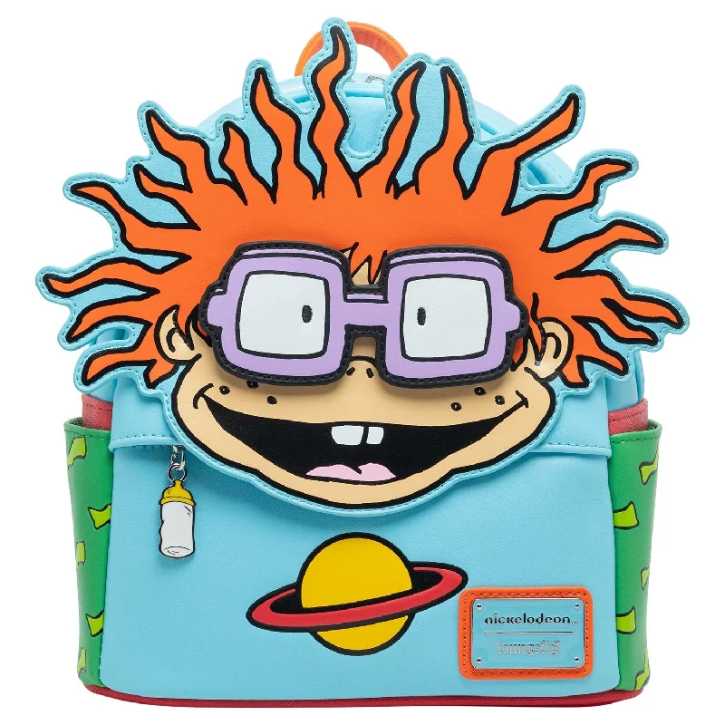 Urban Style Loungefly Nickelodeon Rugrats Chuckie Cosplay Mini Backpack With Removable Glasses - 707 Street Exclusive
