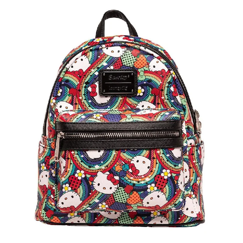Sleek And Seasonal Sale Bags Loungefly Sanrio Hello Kitty Rainbow Abstract Mini Backpack - 707 Street Exclusive