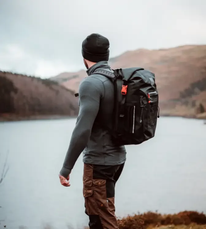 Inspired Bags For Modern Sophistication Adventure Waterproof Backpack 30L - Obsidian Black