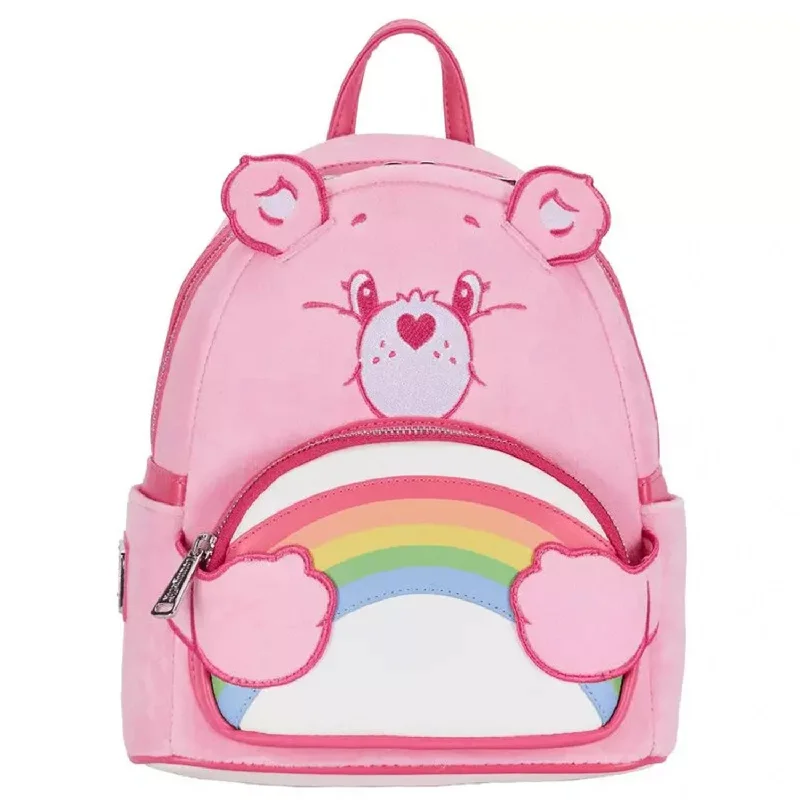 Rustic Bags For Outdoor And Nature-Inspired Looks Care Bears 40th Anniversary Cheer Bear Cosplay Plush Mini Backpack
