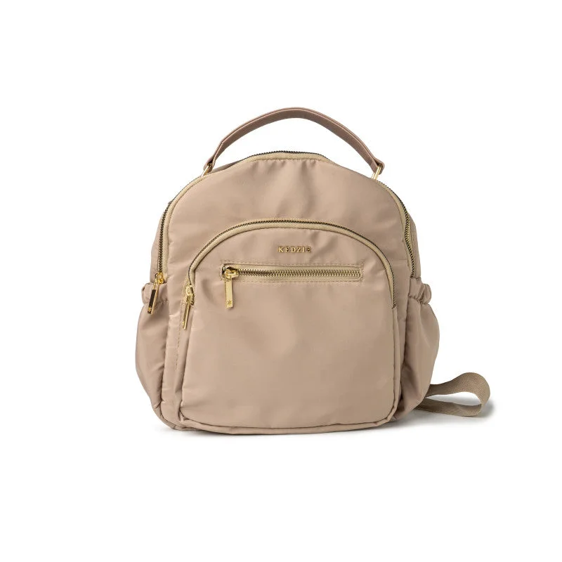 Stylish Bags For Fashion Influencers And Bloggers Kedzie Aire Convertible Backpack Taupe