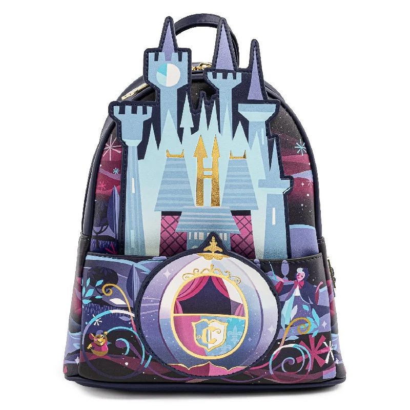 Stylish Bags With Discounts Loungefly Disney Cinderella Castle Series Mini Backpack