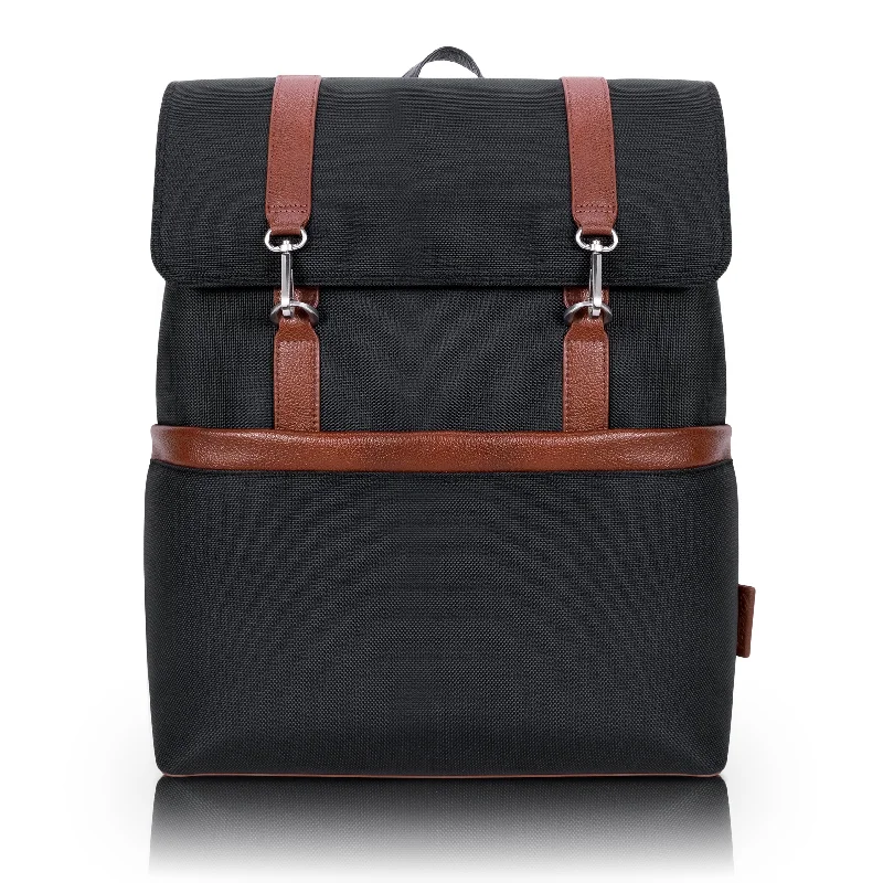 Chic And Clearance-Priced Tote Bags ELEMENT | 17” Nylon Two-Tone Flap Over Laptop Backpack