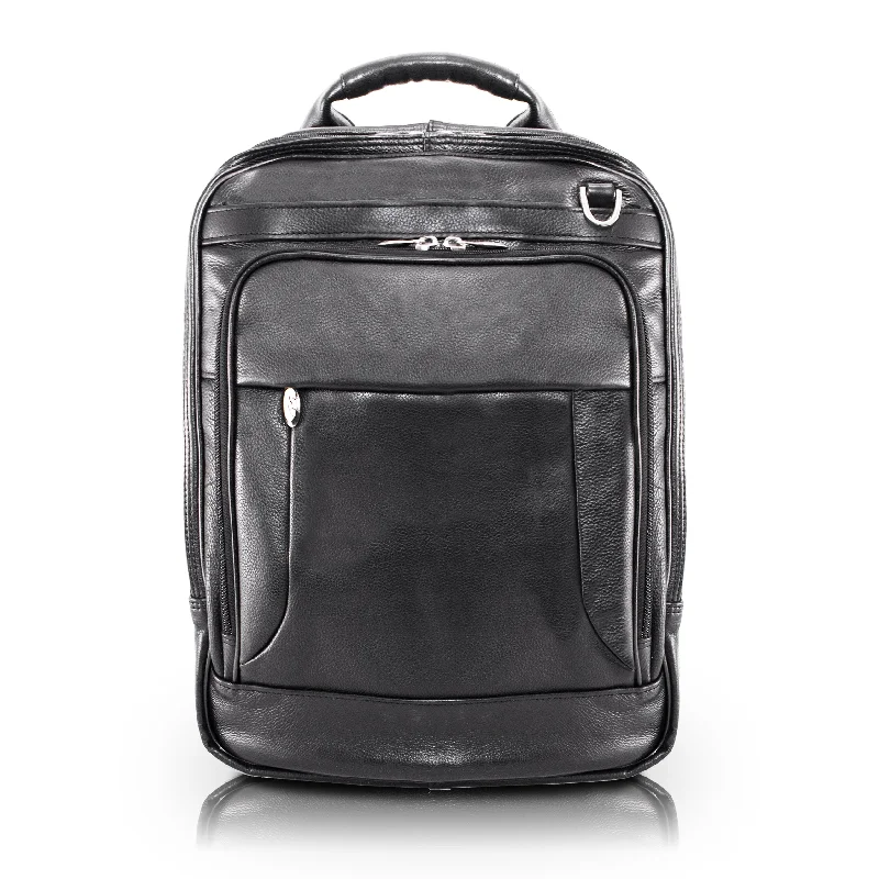 Bags For Outdoor Adventures LINCOLN PARK | 15” Leather 3-Way Laptop Backpack