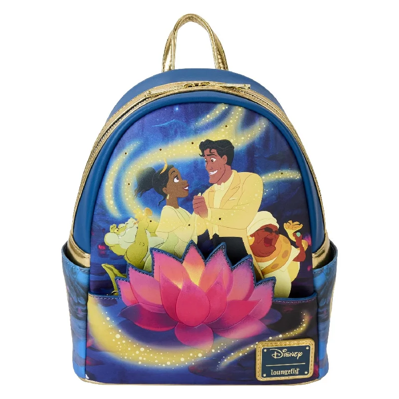 Eco-Friendly And Discounted Bags Loungefly Disney Princess and the Frog 15th Anniversary Mini Backpack