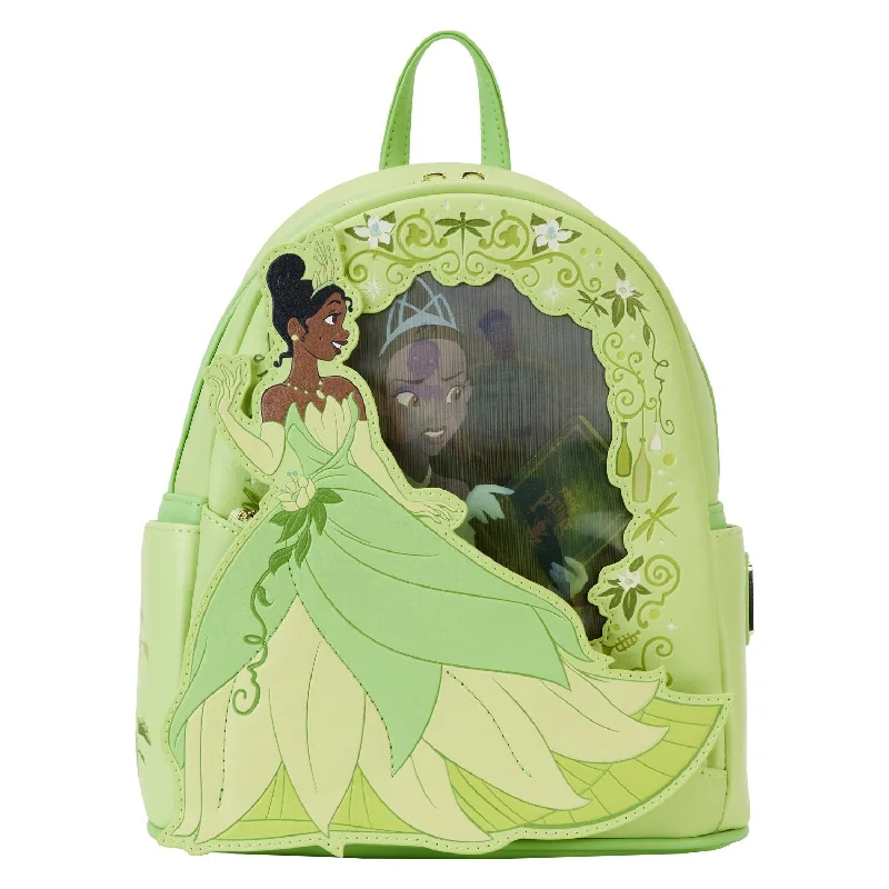 Affordable Bags For Budget Shoppers Loungefly Disney Princess and the Frog Tiana Lenticular Mini Backpack
