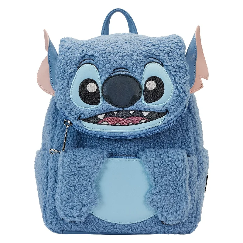 Inspired Bags For Luxury Fashion Lovers Loungefly Disney Stitch Plush Pocket Mini Backpack