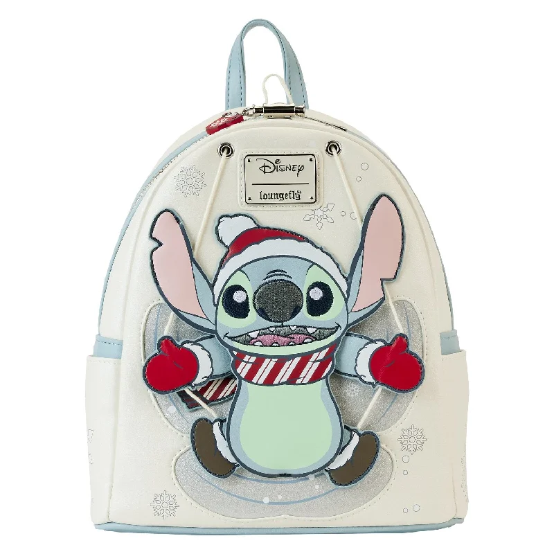 Spacious And Discounted Bags Loungefly Disney Stitch Snow Angel Cosplay Mini Backpack