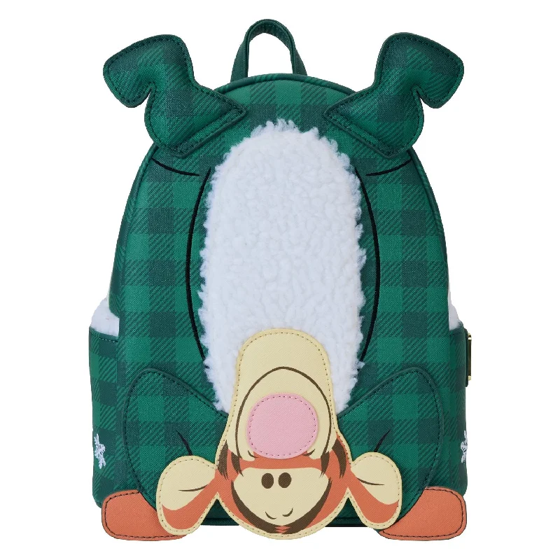 Bags For Free-Spirited And Artistic Styles Loungefly Disney Winnie The Pooh Tigger Winter Pajamas Mini Backpack