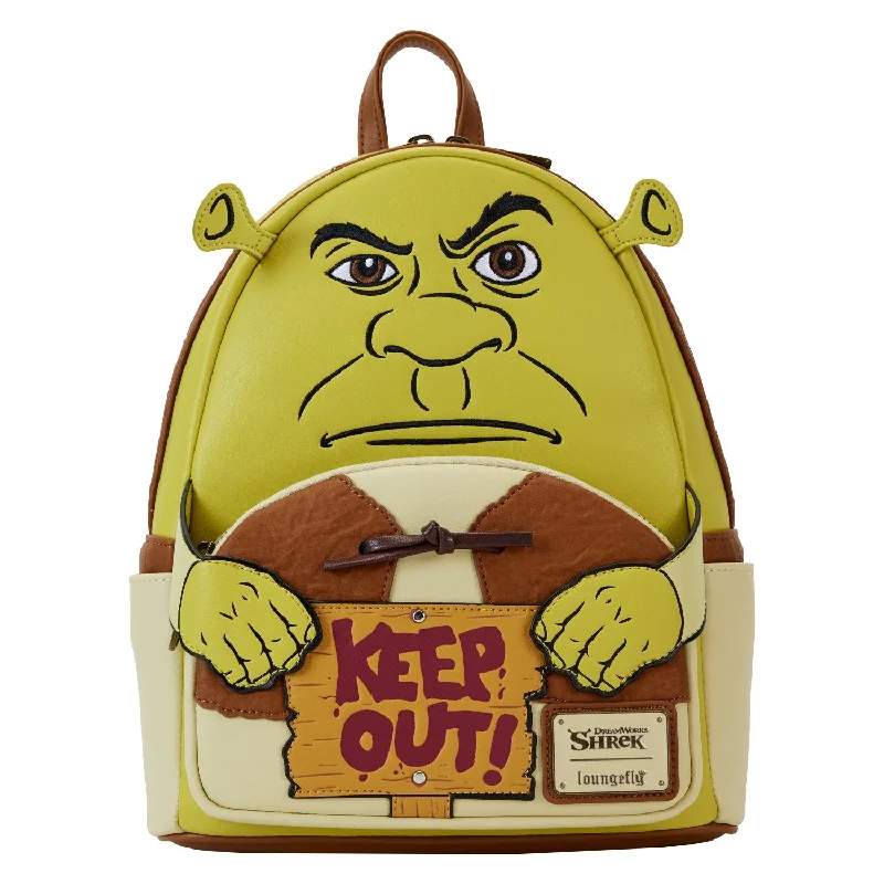 Sporty Bags For Active And Athletic Lifestyles Loungefly Dreamworks Shrek Keep Out Cosplay Mini Backpack