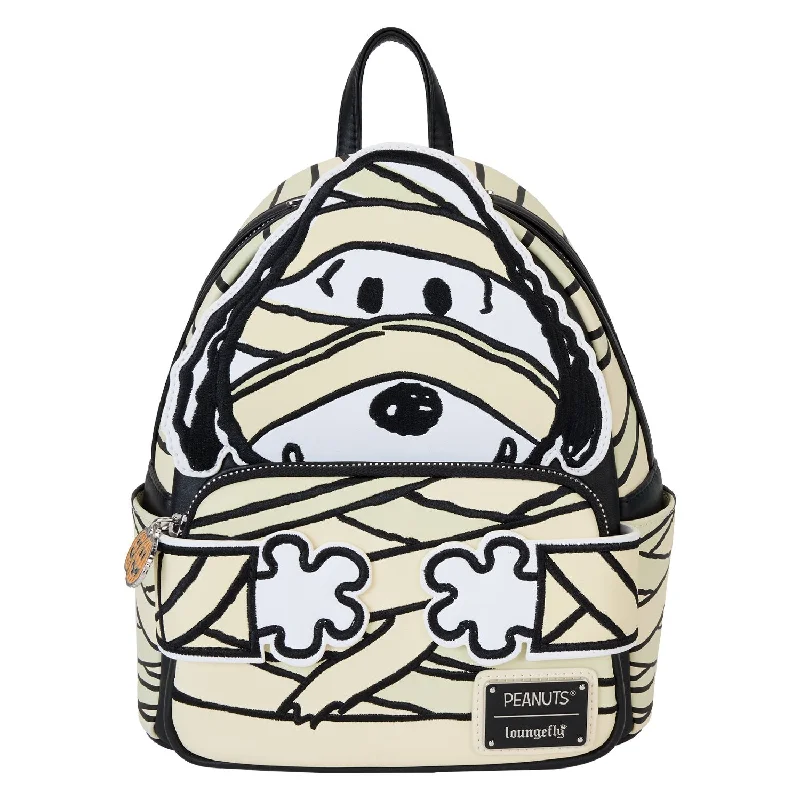 Bags For Minimalist And Functional Design Loungefly Peanuts Snoopy Mummy Cosplay Mini Backpack