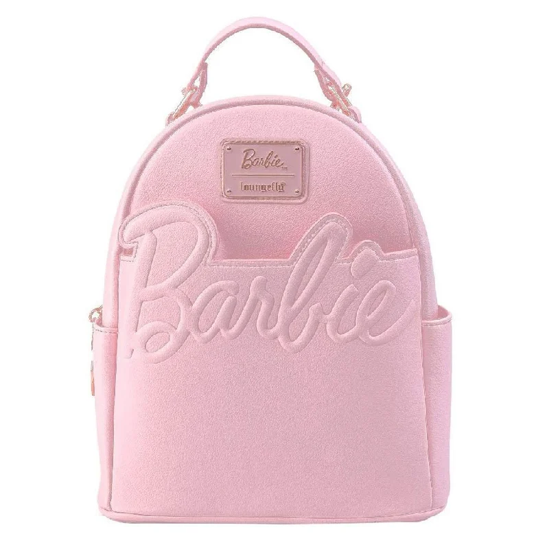Urban Style Loungefly Mattel Barbie Rose Gold Chain Mini Backpack