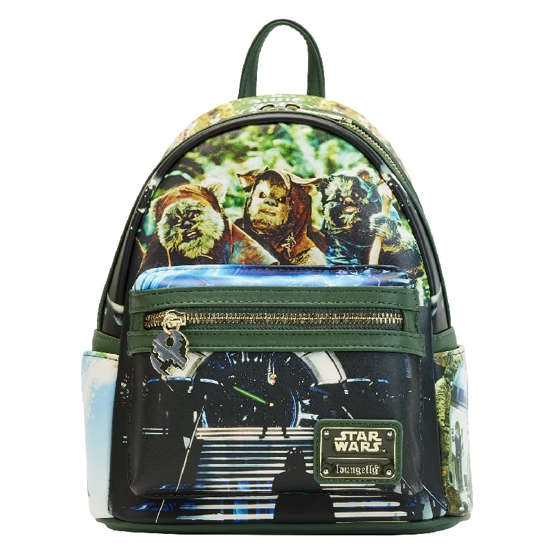 Eco-Friendly Bags With Promotions Loungefly Star Wars Scenes Return of the Jedi Mini Backpack
