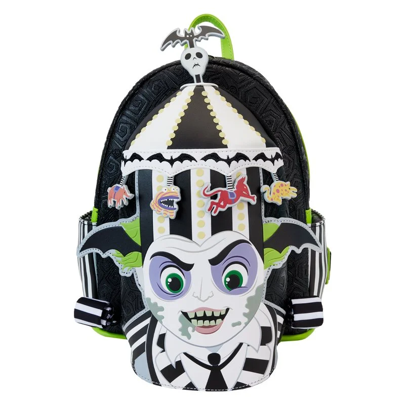 Party Bags For New Year's Eve And Special Occasions Loungefly Warner Brothers Beetlejuice Carousel Light-Up Cosplay Mini Backpack Party Bags For New Year's Eve And Special Occasions Loungefly Warner Brothers Beetlejuice Carousel Light-Up Cosplay Mini Backpack